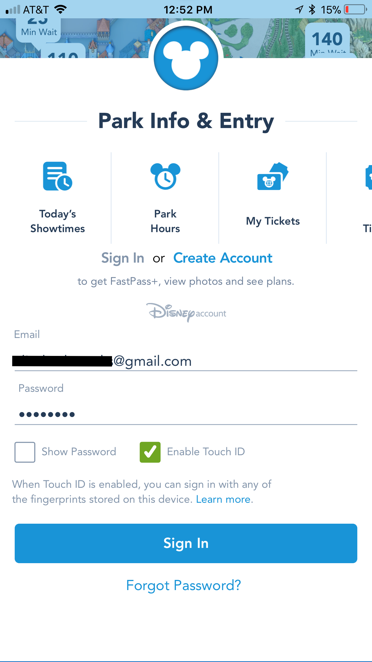 My Disney Experience App